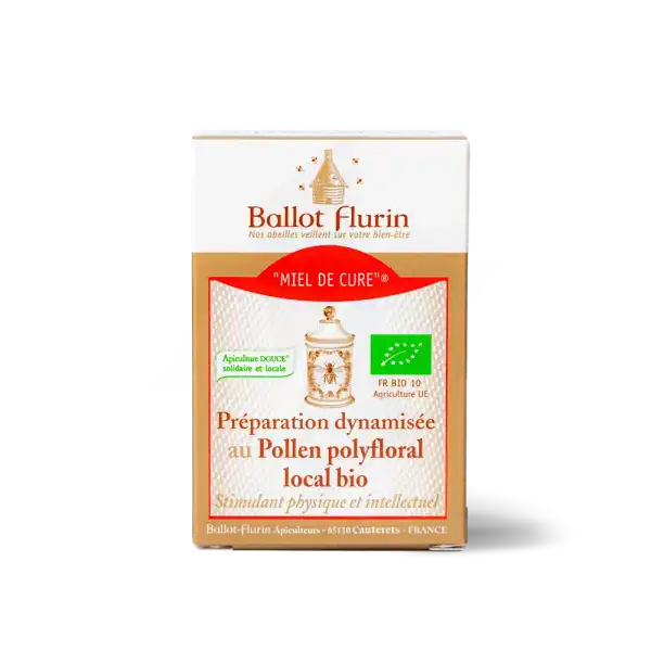 Ballot-flurin Miel De Cure Préparation Dynamisée Au Pollen Bio Pot/125g