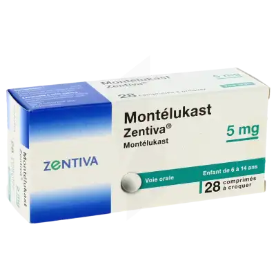 Montelukast Zentiva 5 Mg, Comprimé à Croquer à MONTEUX