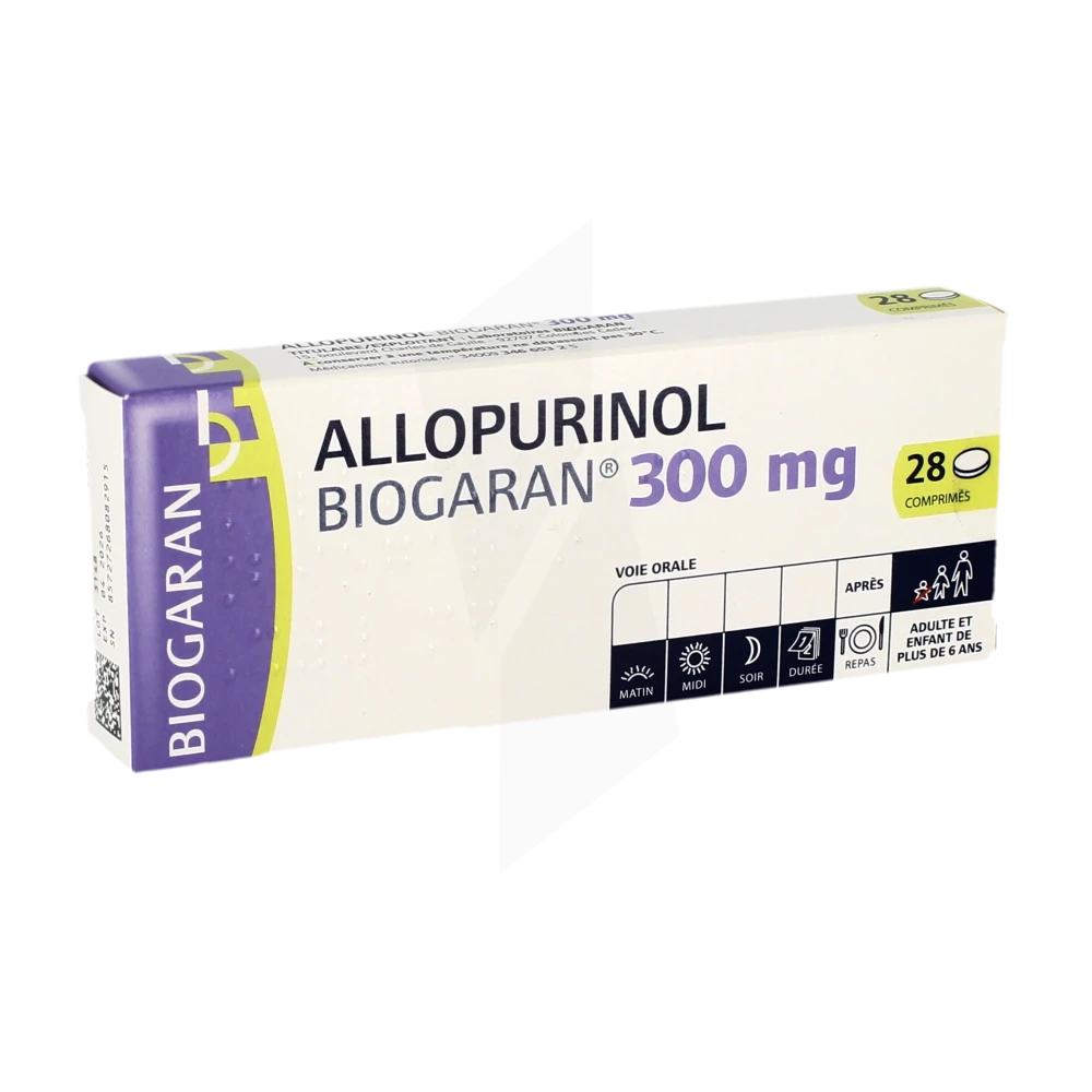 Allopurinol Biogaran 300 Mg, Comprimé