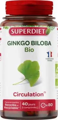 Superdiet Ginkgo Biloba Bio Comprimés B/80 à Aubervilliers