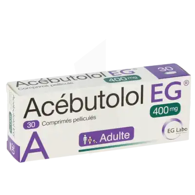 ACEBUTOLOL EG 400 mg, comprimé pelliculé