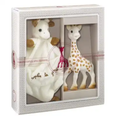 Sophie La Girage Coffret Tendresse Girafe + Doudou attache-sucette