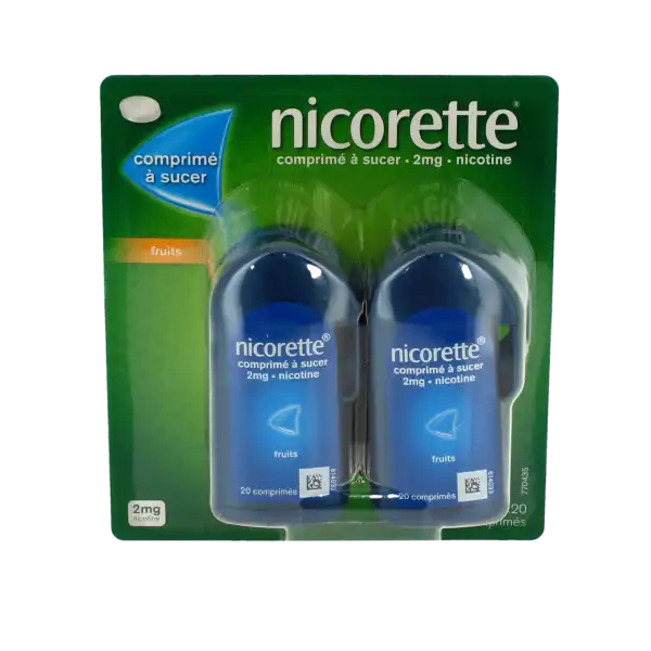 Nicorette Fruits 2 Mg, Comprimé à Sucer