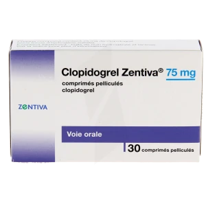 Clopidogrel Zentiva 75 Mg, Comprimé Pelliculé