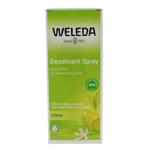 Weleda Gestes Fraicheur Déodorant Citrus Spray/100ml