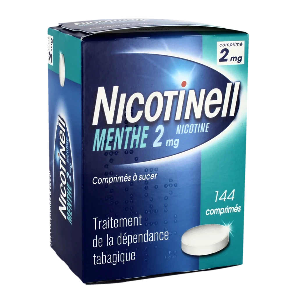 Nicotinell Menthe 2 Mg, Comprimé à Sucer Plaq/144