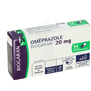 Omeprazole Biogaran 20 Mg, Gélule Gastro-résistante