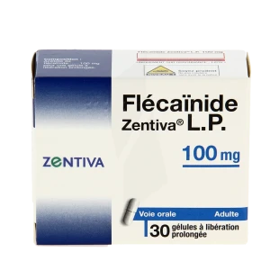 Flecainide Zentiva Lp 100 Mg, Gélule à Libération Prolongée