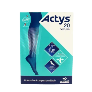 Actys 20 Bas Autofix Pf Femme Noir T2n