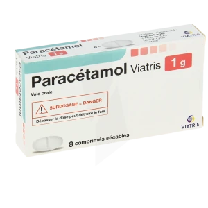 Paracetamol Viatris 1000 Mg, Comprimé Sécable