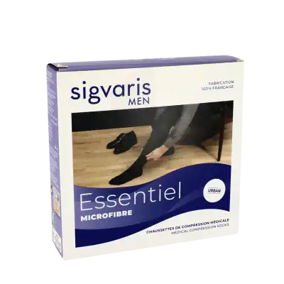 Sigvaris Essentiel Microfibre Chaussettes Po Homme Classe 2 Noir Medium Long à ROQUETTES