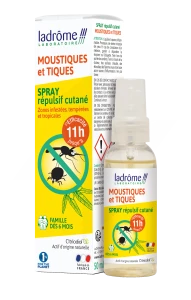Ladrôme Spray Répulsif Moustiques Tiques 50ml