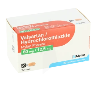 Valsartan/hydrochlorothiazide Viatris 80 Mg/12,5 Mg, Comprimé Pelliculé