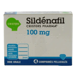 Sildenafil Cristers Pharma 100 Mg, Comprimé Pelliculé