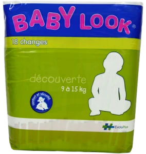 Baby Look Change élastique 9-15 Kg Sachet/18