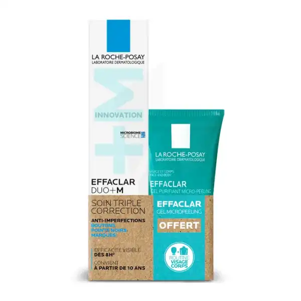 La Roche Posay Effaclar Duo+m Crème T/40ml+mini Gel Micropeeling