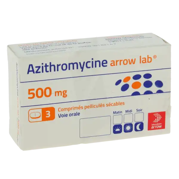 Azithromycine Arrow Lab 500 Mg, Comprimé Pelliculé Sécable