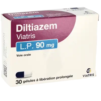 DILTIAZEM VIATRIS L.P. 90 mg, gélule à libération prolongée