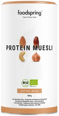 Foodspring Muesli Protéiné Dattes - 3 noix 360g