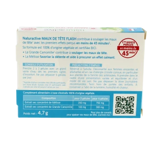 Naturactive Maux De Tete Flash Bio Gél B/14