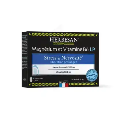 Herbesan Magnesium Liberation Prolonge Stress Comprimés B/30 à Beaujeu-Saint-Vallier-Pierrejux-et-Quitteur