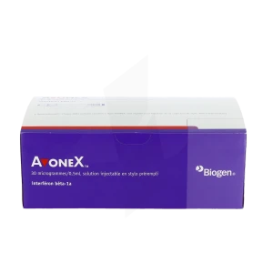 Avonex 30 Microgrammes/0,5 Ml, Solution Injectable, En Stylo Prérempli