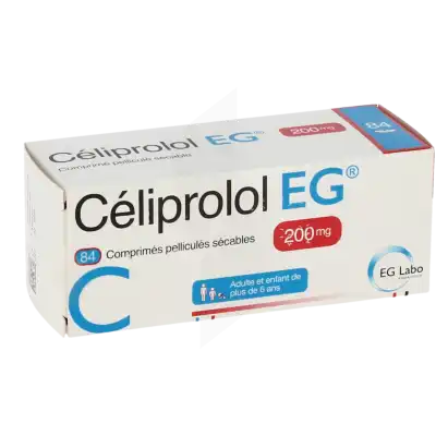 Celiprolol Eg 200 Mg, Comprimé Pelliculé Sécable à NOROY-LE-BOURG