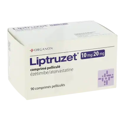 LIPTRUZET 10 mg/20 mg, comprimé pelliculé