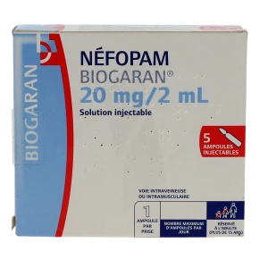Nefopam Biogaran 20 Mg/2 Ml, Solution Injectable