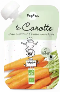Popote Gourde Carotte Bio 120g* à UGINE