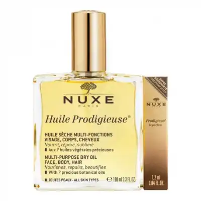 Nuxe Huile Prodigieuse Fl/100ml+parfum Prodigieux à Ondres