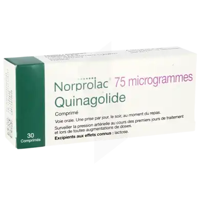 NORPROLAC 75 microgrammes, comprimé