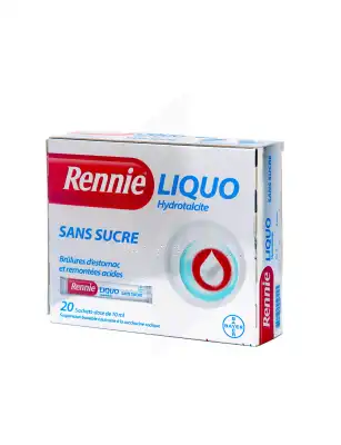 Rennieliquo Sans Sucre, Suspension Buvable édulcorée à La Saccharine Sodique En Sachet-dose à Moirans