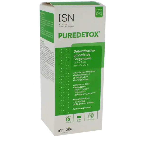 Puredetox Détoxification Global De L'organisme Solution Buvable Fl/250ml