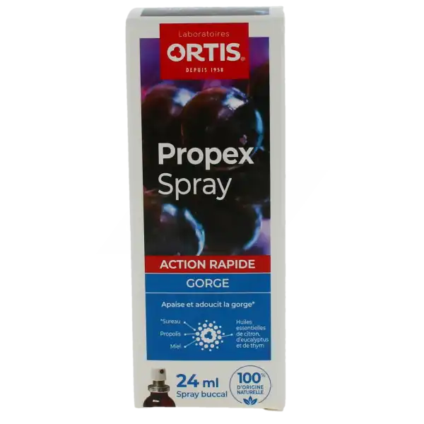 Ortis - Propex Spray Gorge 24ml - Apaise Et Adoucit La Gorge