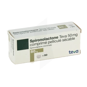 Spironolactone Teva 50 Mg, Comprimé Pelliculé Sécable