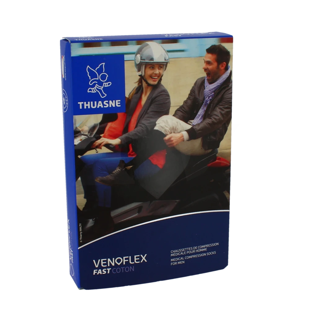 Venoflex Fast 2 Chaussette Homme Côte Ardoise Taille 3l