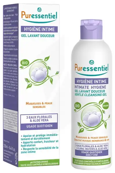 Puressentiel Hygiène Intime Gel Hygiène Intime Lavant Douceur Certifié Bio** - 250 Ml