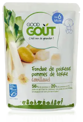 Good Goût Alimentation Infantile Poireaux Pomme De Terre Cabillaud Sachet/190g à Auterive