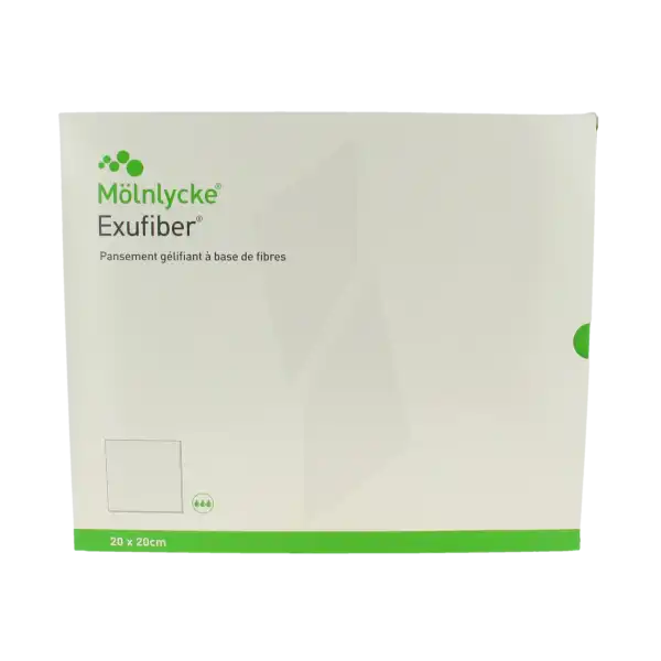 Exufiber Plaque Stérile 20x20cm B/10
