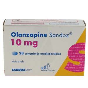 Olanzapine Sandoz 10 Mg, Comprimé Orodispersible