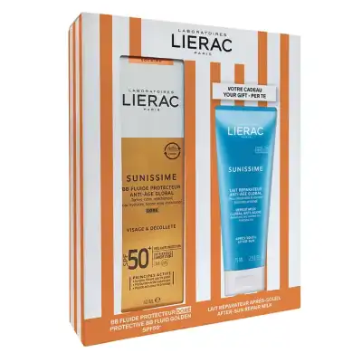 Liérac Sunissime Spf50 Fluide Bb Visage T/40ml+lait Après Soleil à Libourne