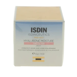 Isdin Hyaluronic Moisture Crème Peaux Sensibles Pot/50g