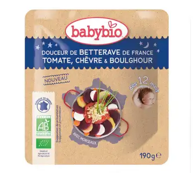 Babybio Poche Bonne Nuit Betterave Tomate Chèvre Boulghour à SAINT-CYR-SUR-MER