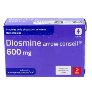 Diosmine Arrow Conseil 600 Mg, Comprimé Pelliculé