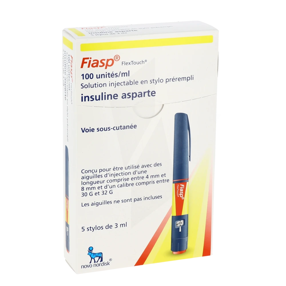 Fiasp Flextouch 100 Unités/ml, Solution Injectable En Stylo Prérempli