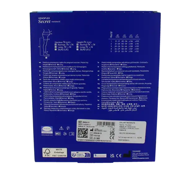 Venoflex Secret 2 Collant Maternité Beige Doré Taille 3n