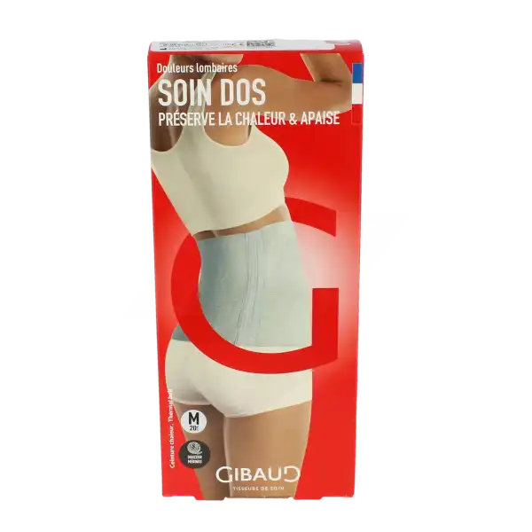 Gibaud - Ceinture Chaleur - Ecru - Hauteur 20cm - Taille M
