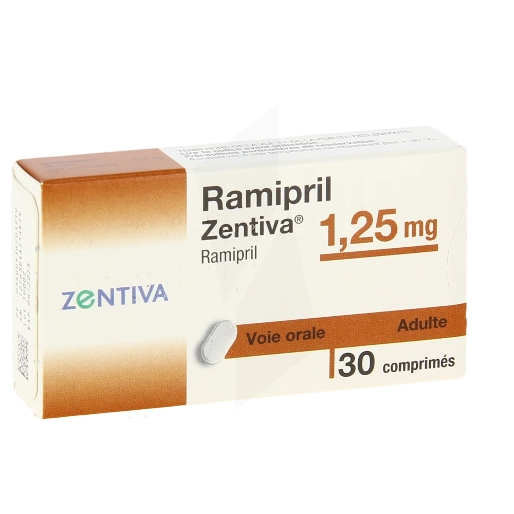 Ramipril Zentiva 1,25 Mg, Comprimé