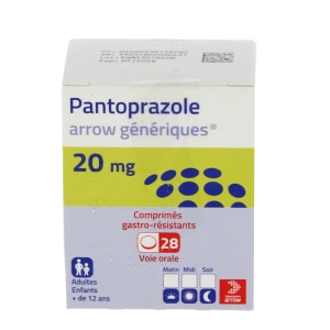 Pantoprazole Arrow Generiques 20 Mg, Comprimé Gastro-résistant